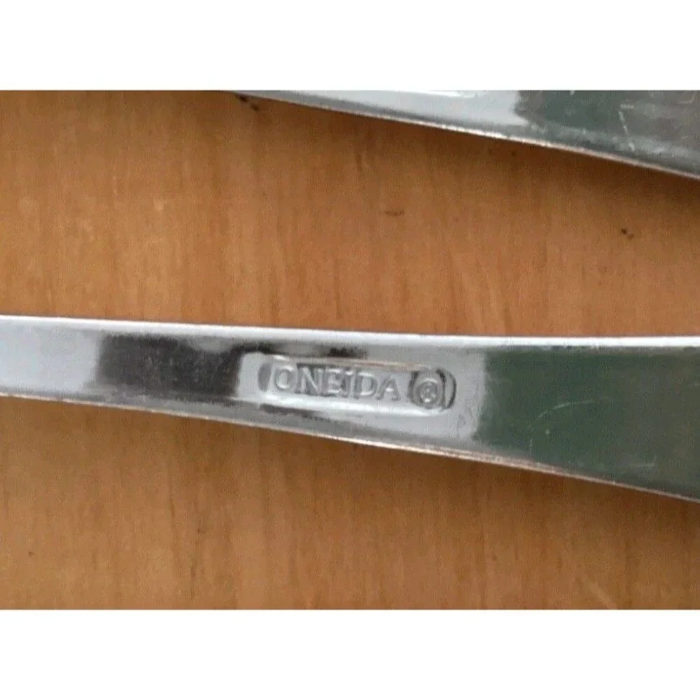 Set 6  Oneida Icarus Glossy Stainless Dinner Forks 8”
